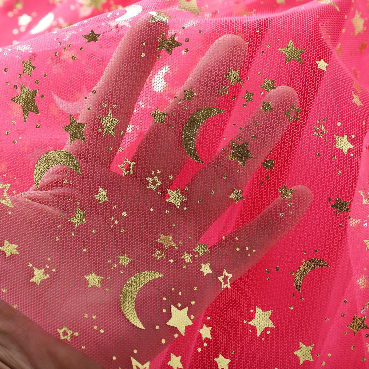 Joya Kids® Unicorn Verkleedjurk Meisjes | Hard Roze Jurkje met Lange Mouwen & Tule Rok | Comfortabele Prinsessenjurk voor Kinderen | T-shirt Stof | Prinsessenjurk meisje | | — afbeelding 12