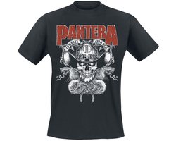 Pantera CFH Texas Skull Heren T-shirt - zwart - S