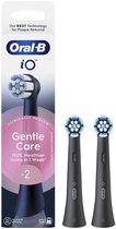 Bol.com Oral-B iO Gentle Care Originele opzetborstels - Voor Gevoelig Tandvlees - 2 stuks - Zwart aanbieding