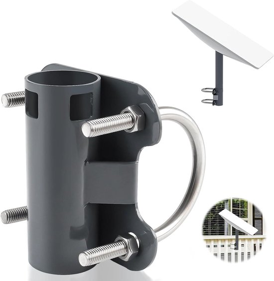 Starlink Halterung U-Form - Verstellbare Montage Für Antennenmast 30-50mm