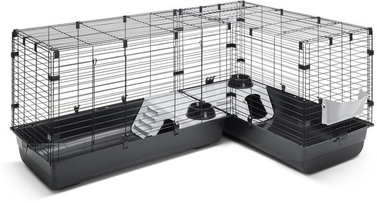 Savic Knaagdierkooi Cubix Corner - Dierenverblijf - 148/100x50x63.5 Cm Xxl