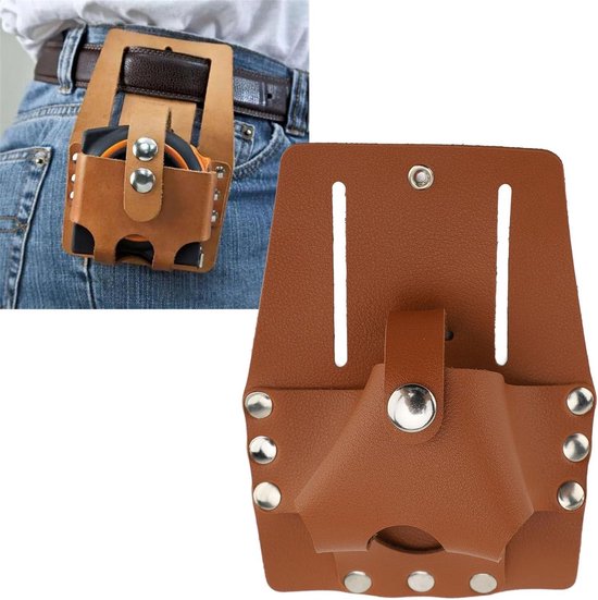 Meetlinthouder - Lederen meetlinthouder, meetlint geval Pocket Clip