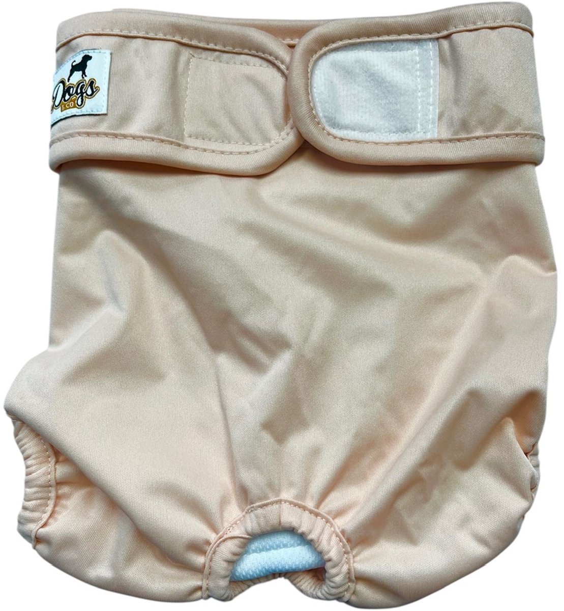 Dogs&Co® Loopsheidbroekje Beige - Maat L - Katoen & Mesh Stretchy met Klittenband - Hondenluier - Loopsheidbroekje hond - Honden - Incontinentiebroekjes