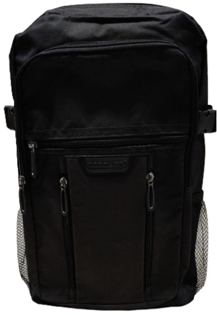 Rugtas- Rugzak-Reistas- Under Seat tas- Past onder een vliegtuigstoel-40x25x20 cm. Slechts 475 gram-Weekendtas met 4 vakken- Zwart