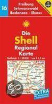 Shell Regionalkarte Deutschland 16. Freiburg, Schwarzwald, Bodensee, Elsass 1 : 150 000