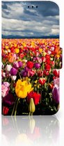 Geschikt voor Samsung Galaxy A5 2017 Bookcase Hoesje Tulpen