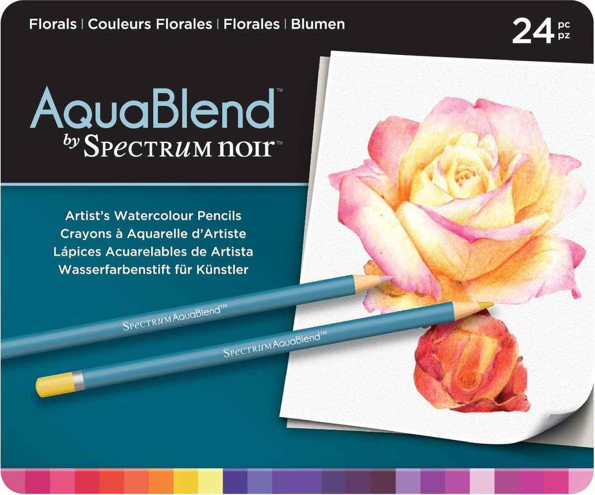 Spectrum noir Aquablend 24 Potlood Set - Florals