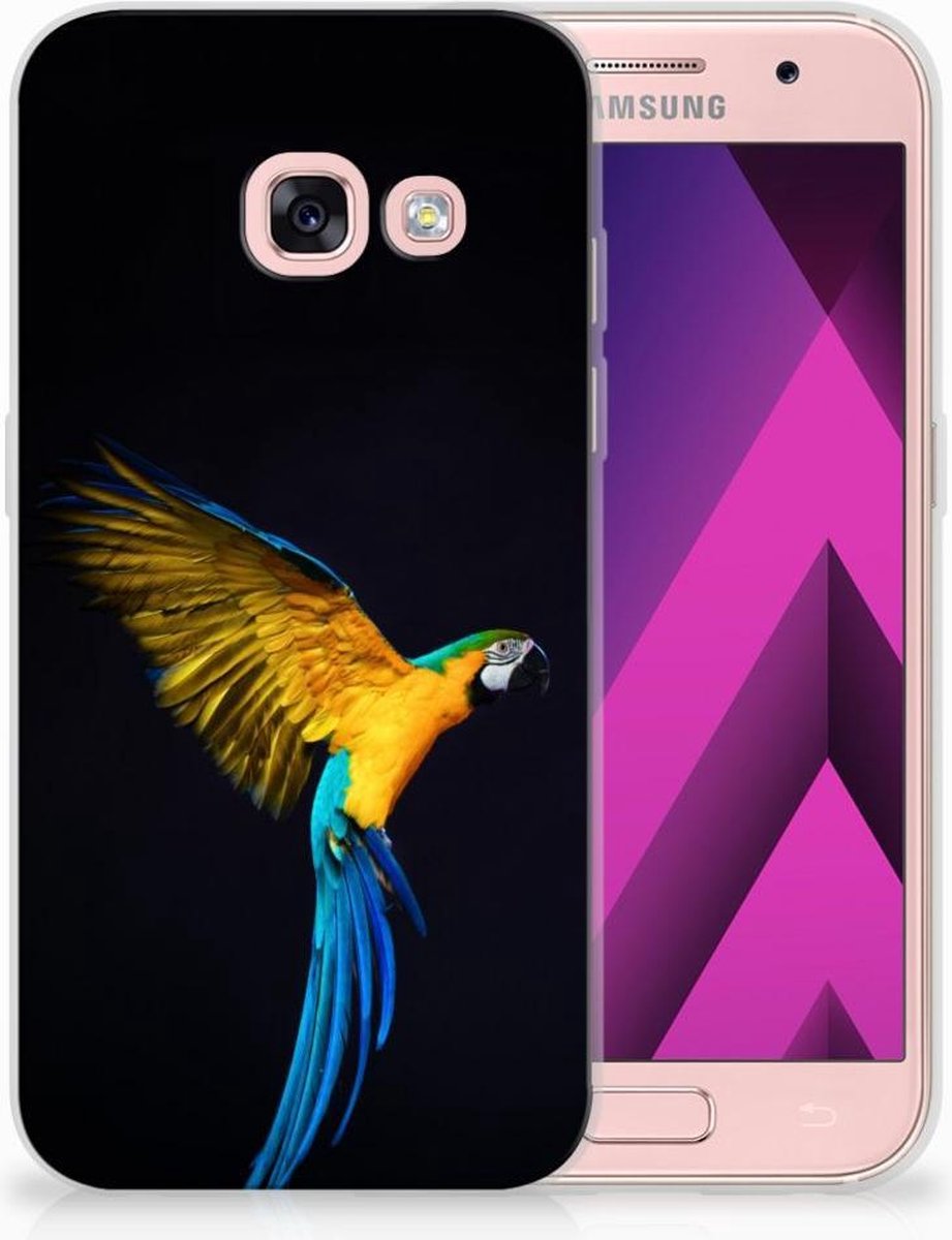 Samsung Galaxy A3 2017 TPU Hoesje Papegaai