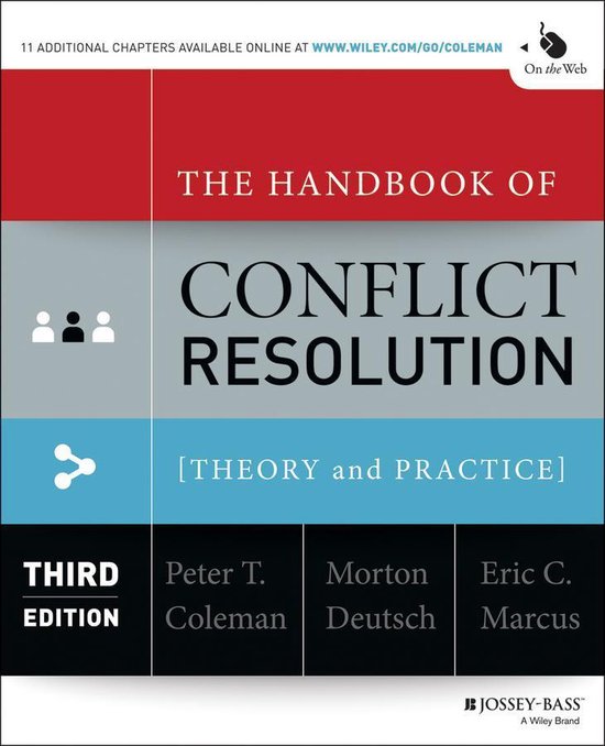 The Handbook of Conflict Resolution - cover
