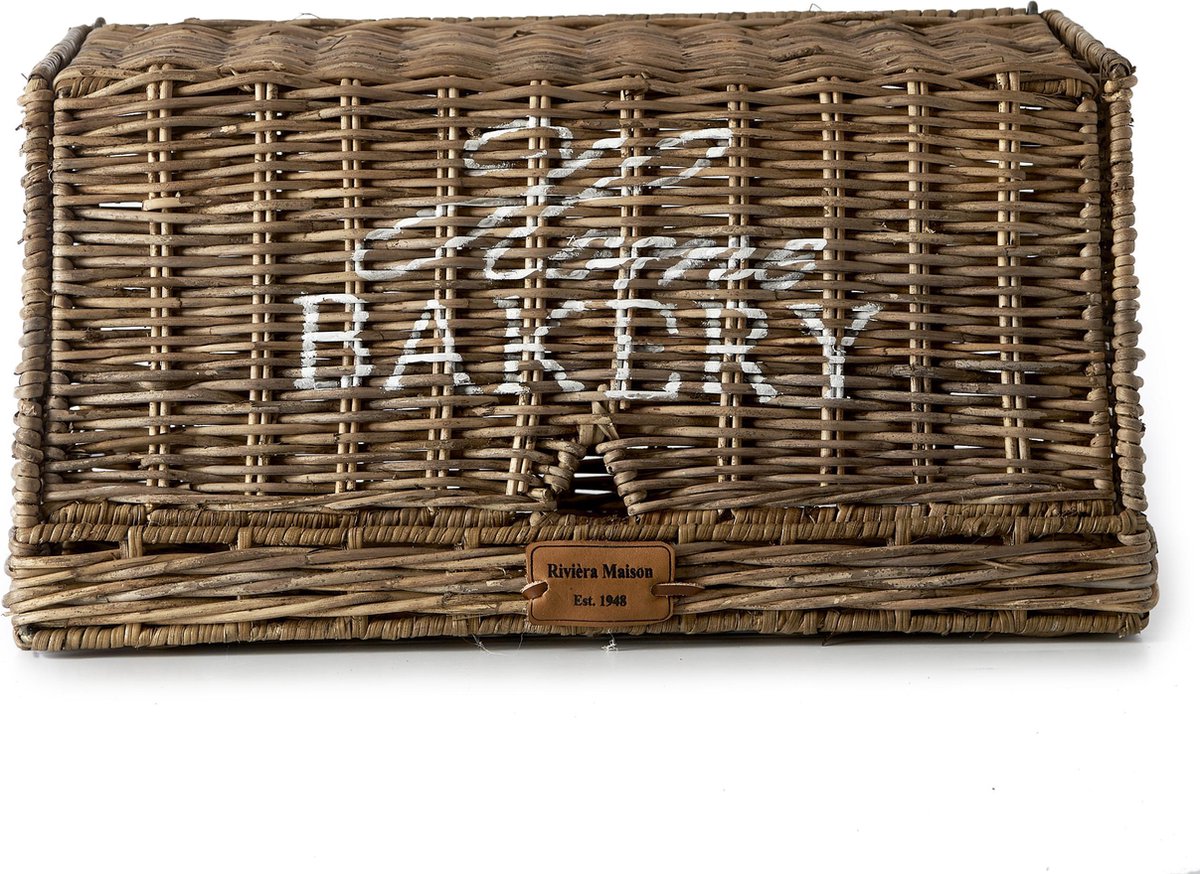 Rivièra Maison - Rustic Rattan Home Bakery Bread Box - Manden en boxen - Naturel - Rattan