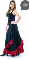 Spaanse Flamenco Rok - Sevilla - Maat S - Volwassenen - Verkleed Rok