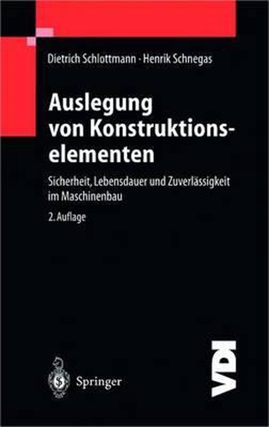 Auslegung Von Konstruktionselementen - cover