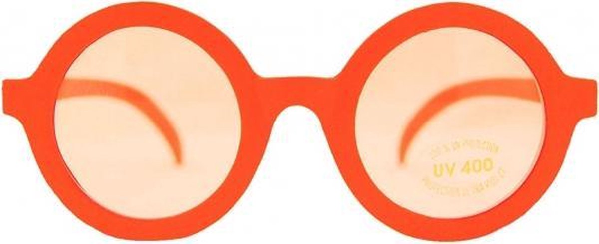 Nerd feest brillen oranje - Merkloos