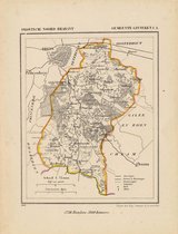 Historische kaart, plattegrond van gemeente Ginneken c.a. in Noord Brabant uit 1867 door Kuyper van Kaartcadeau.com