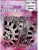 Studio Light Clearstempel Background Mixed Media -14X14 centimeter