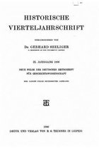 Historische vierteljahrschrift