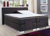 Luxe Elek. Boxspring President - 180x200 - Stof Antraciet - Beddenbriljant