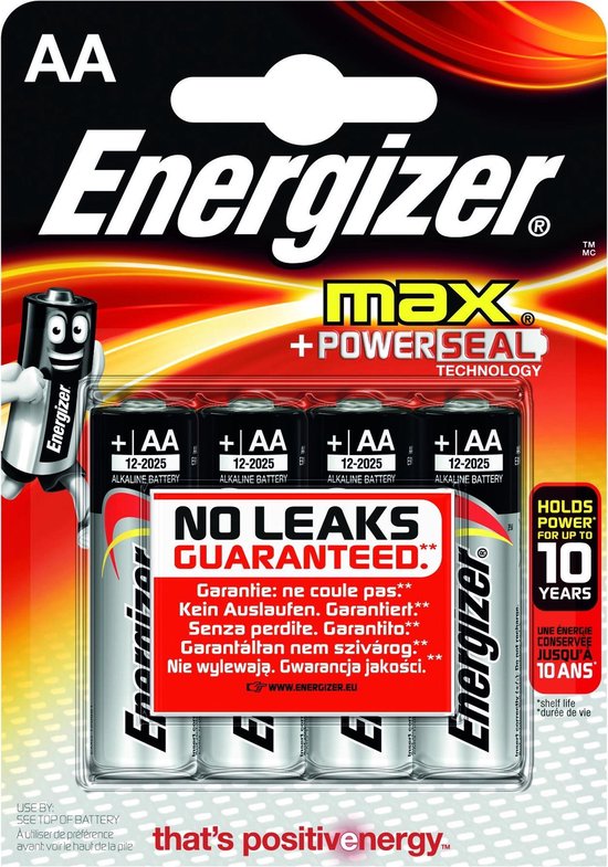 Energizer Max AA (par 4) (341232) - Achat Pile & accu Energizer pour  professionnels sur