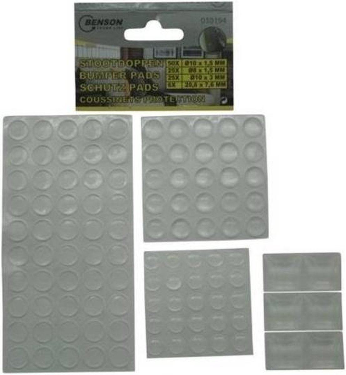 Siliconen stootdoppen / stootdruppels 106 stuks assorti - Glazen tafel / deur beschermers - Merkloos