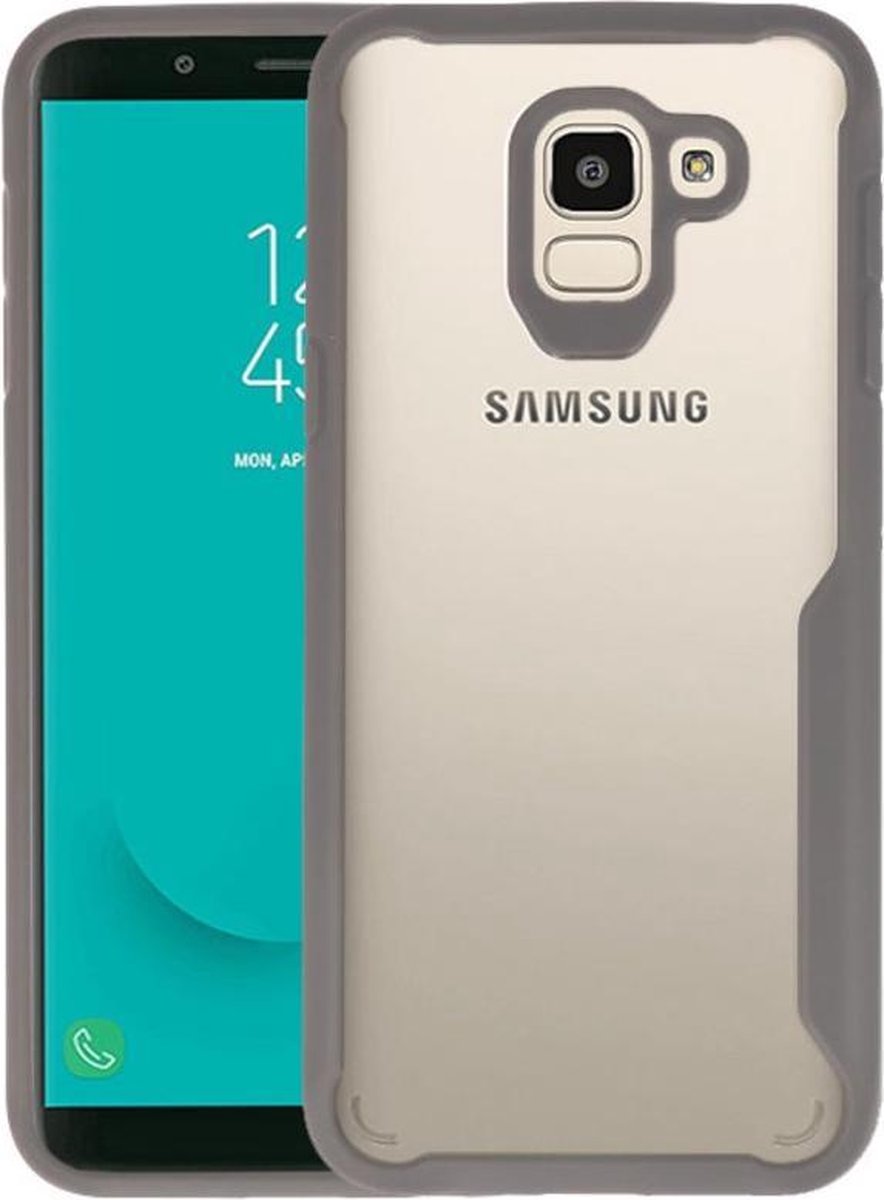 Grijs Focus Transparant Hard Cases Samsung Galaxy J6