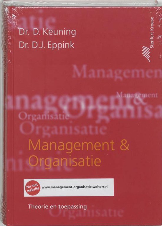 Cover van het boek 'Management & Organisatie / druk 8' van D.J. Eppink en D. Keuning