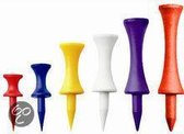Kunststof Castle tees - 17 mm - 40 stuks - kleur blauw