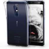 Nokia 5.1 siliconen hoesje - Transparant