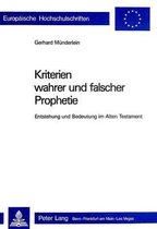 Kriterien Wahrer Und Falscher Prophetie