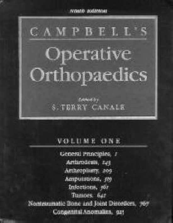 Campbell's Operative Orthopaedics, 4 Volume Set, Willis C. Campbell