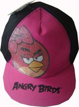 Zwart/roze pet/cap van Angry Birds
