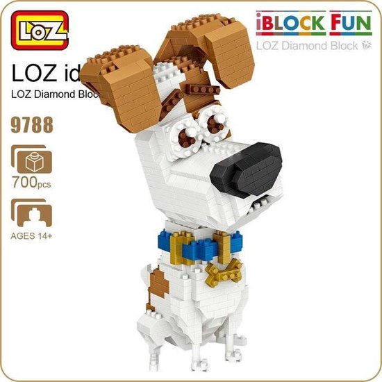 Max Jack Russell mini blocs de construction bol