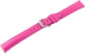 Horloge bandje - Roze - echt leer - 18mm