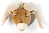 Wild&Soft- Wanddecoratie dierenkop pluche ram Anthony