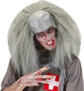 "Gekke zombie pruik voor heren Halloween  - Verkleedpruik - One size"
