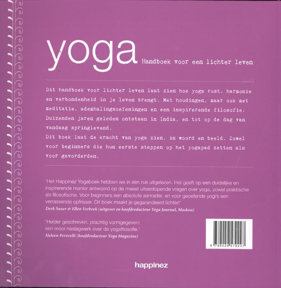 Happinez - Yoga - back cover