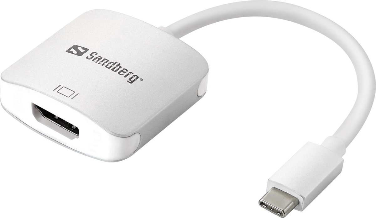 Image of Sandberg - 136-12 - USB-C to HDMI - Link 4K - Wit