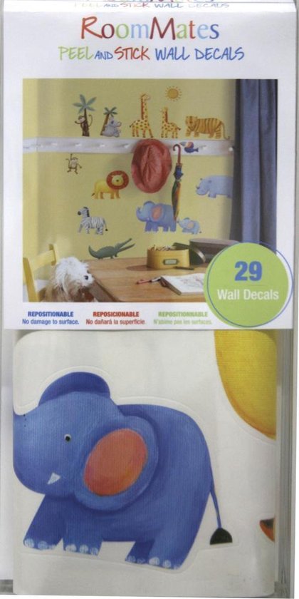 RoomMates Muursticker Sticker Jungle Adventure - Multi