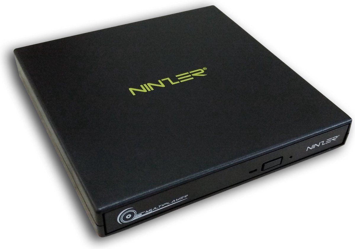 Ninzer Externe DVD Speler en Brander - voor Laptop en Desktop - Zwart - Ninzer