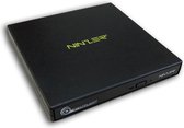Ninzer Externe USB DVD/CD Brander en Speler - Laptop en Desktop - Windows, Mac, Linux - DVD RW en CD RW - Draagbaar - Snelle Brandcapaciteit - Zwart