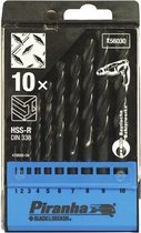 Piranha HSS metaalboren cassette, 10 stuks 1 - 10mm X56030