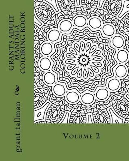 Mandala Coloring- Grant's adult mandala coloring book vol 2 - cover