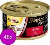Gimcat Shinycat Adult 70 g - Kattenvoer - 48 x Kip