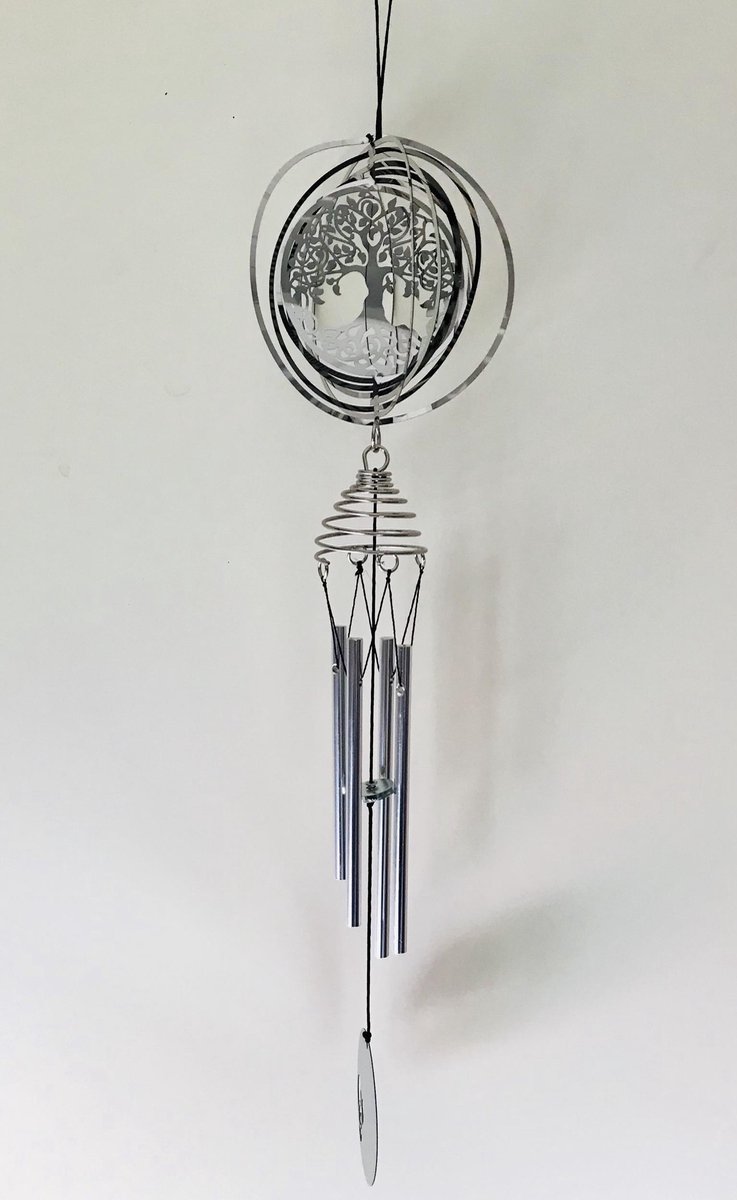 Nature's Melody Windgong Windorgel  COSMO SPINNER CHIME TREE OF LIFE BOOM VAN HET LEVEN 44CM