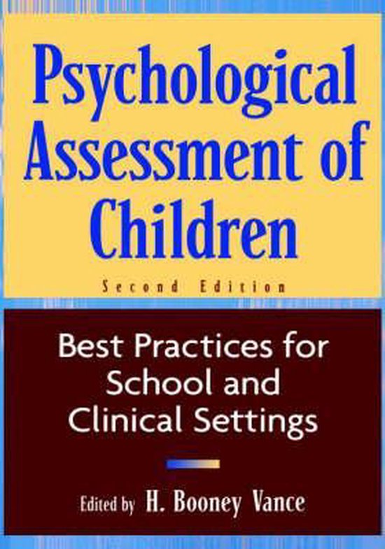 Psychological Assessment Of Children - cover