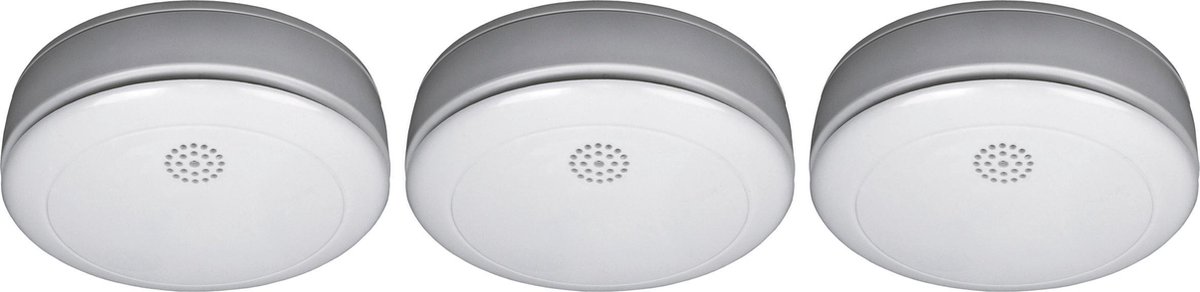 Smartwares RM218/3 Rookmelders - 3 stuks - 10 jaar batterij - VDS gecertificeerd - Testknop - 85 dB