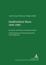 Beitraege Zur Mitteldeutschen Kulturgeschichte- Eitelfriedrich Thom 1933-1993