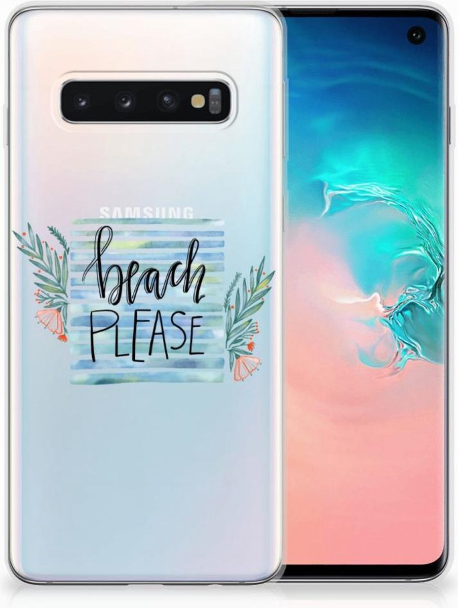 Samsung Galaxy S10 Telefoonhoesje met Naam Boho Beach