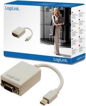 LogiLink Mini DisplayPort / VGA Adapter Mini DisplayPort M HD DSUB 15-pin FM Grijs