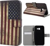 USA vlag agenda wallet case hoesje Samsung Galaxy A3 (2017)