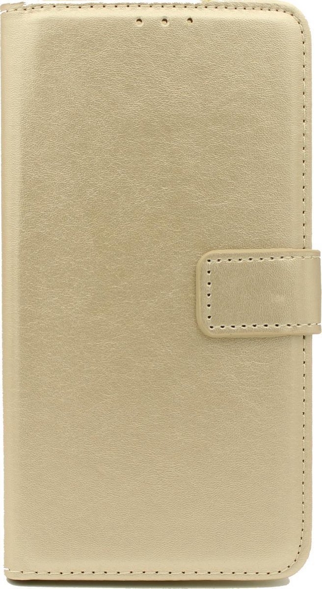 Huawei P30 Hoesje - Portemonnee Book Case - Kaarthouder & Magneetlipje - Goud